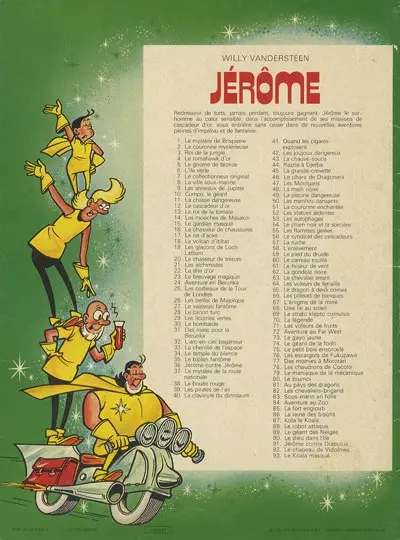 Verso de l'album Jérôme Tome 93 le koala masqué