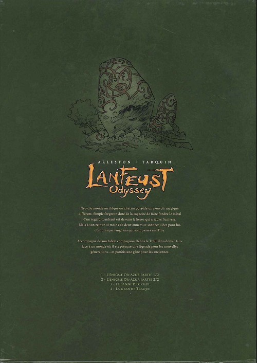 Verso de l'album Lanfeust Odyssey Premiers cycles