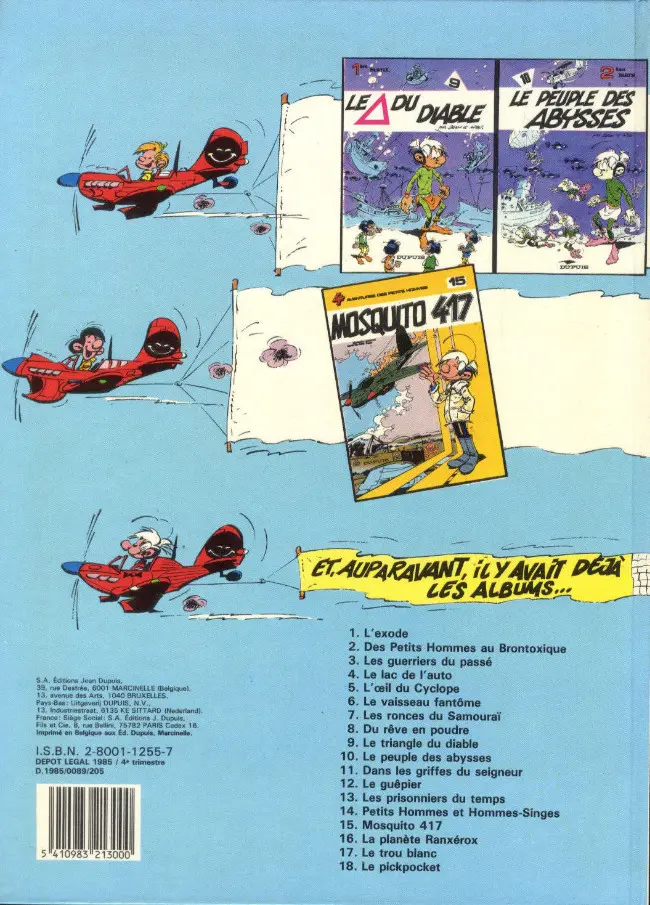 Verso de l'album Les Petits hommes Tome 18 Le pickpocket