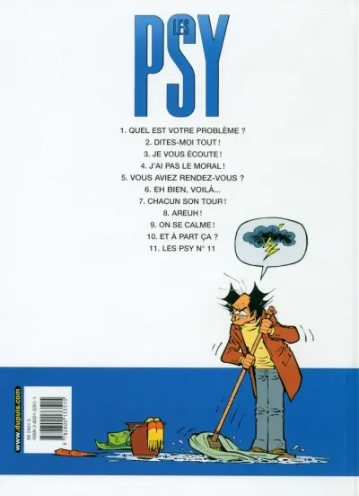 Verso de l'album Les Psy Tome 11