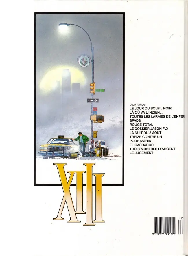 Verso de l'album XIII Tome 12 Le jugement