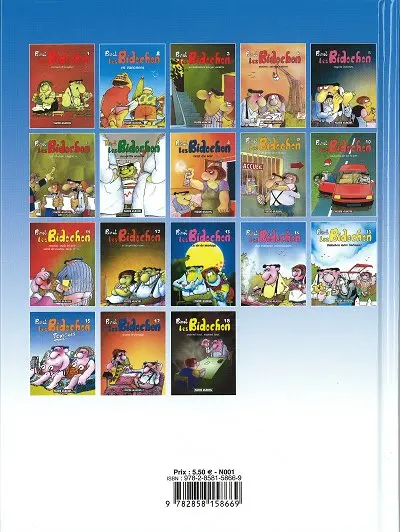 Verso de l'album Les Bidochon Petit format Tome 16 Toniques