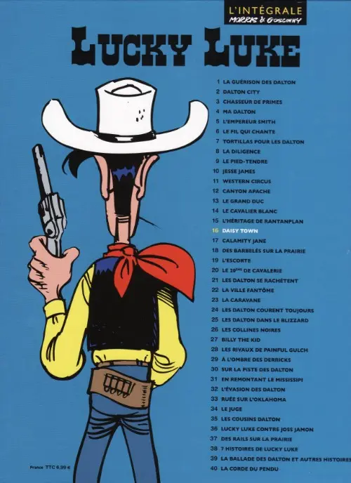 Verso de l'album Lucky Luke Tome 16 Daisy Town