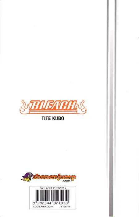 Verso de l'album Bleach Tome 74 The Death and the strawberry