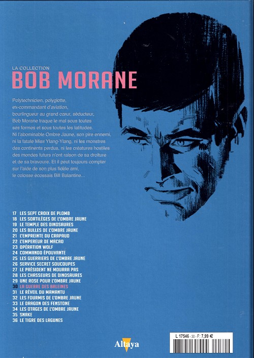 Verso de l'album Bob Morane La collection - Altaya Tome 30 La guerre des baleines