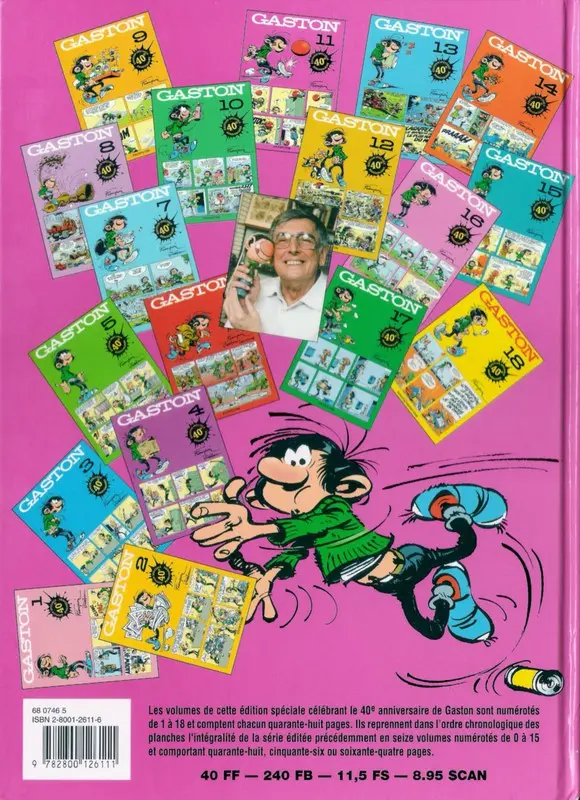 Verso de l'album Gaston Tome 11