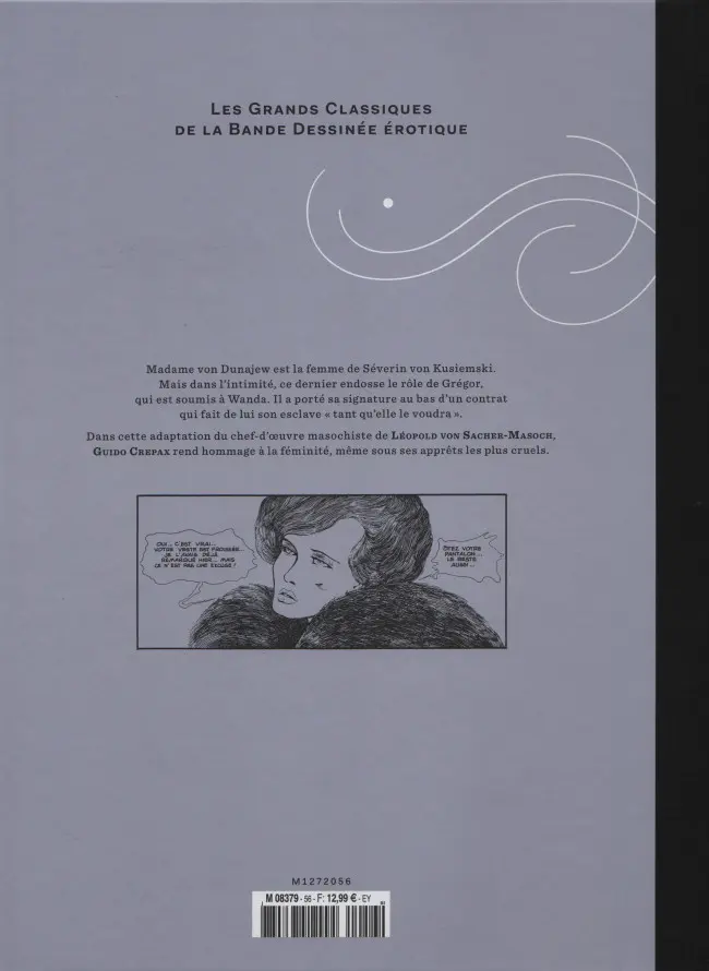 Verso de l'album Les Grands Classiques de la Bande Dessinée Érotique - La Collection Tome 56 La Vénus à la fourure