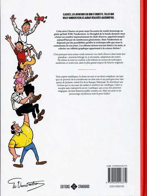 Verso de l'album Bob et Bobette 9 La dame en noir