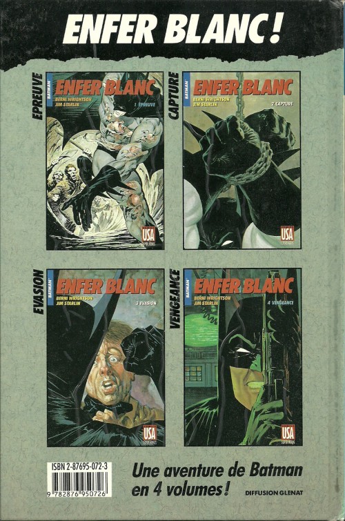 Verso de l'album Super Héros Tome 18 Batman : Enfer blanc 4/4 - Vengeance