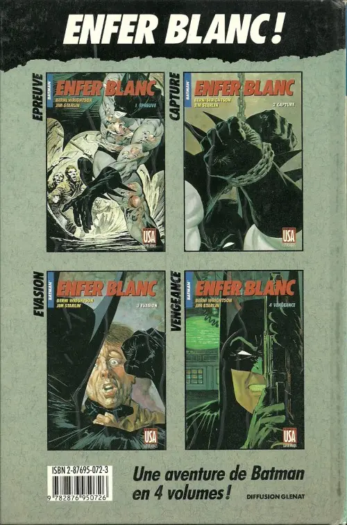 Verso de l'album Super Héros Tome 18 Batman : Enfer blanc 4/4 - Vengeance