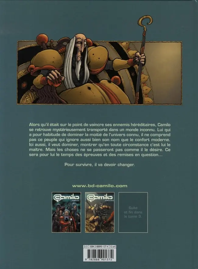 Verso de l'album Camilo Chapitre deux