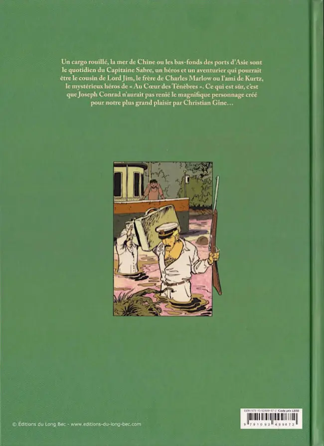 Verso de l'album Capitaine Sabre Livre 1