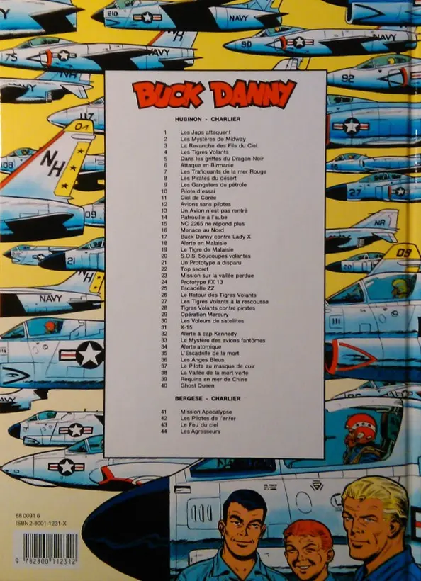 Verso de l'album Buck Danny Tome 35 L'escadrille de la mort