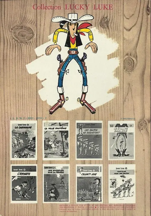 Verso de l'album Lucky Luke Tome 12 Les cousins Dalton