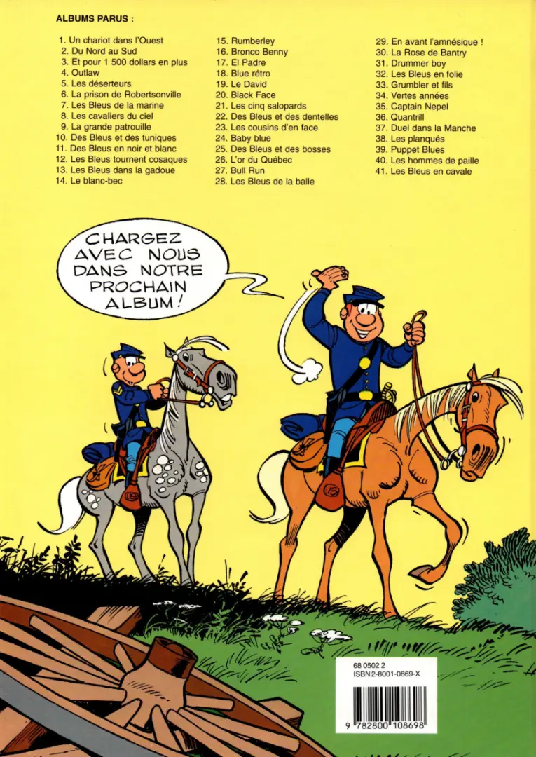 Verso de l'album Les Tuniques Bleues Tome 12 Les bleus tournent cosaques