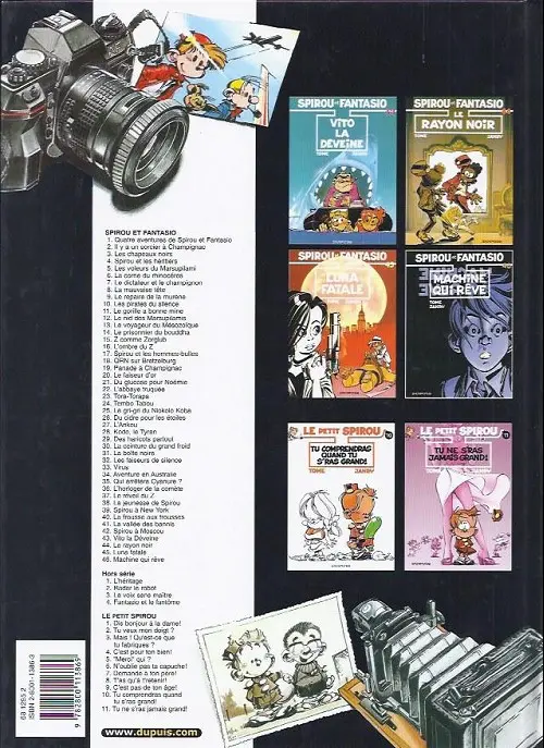 Verso de l'album Spirou et Fantasio Tome 37 Le réveil du Z