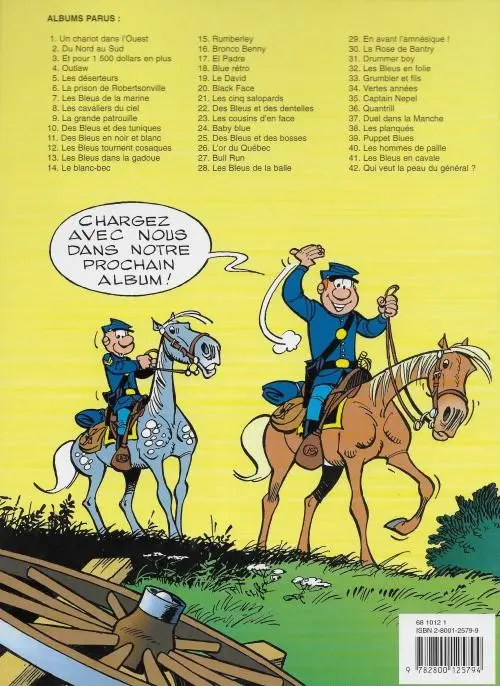 Verso de l'album Les Tuniques Bleues Tome 40 Les hommes de paille