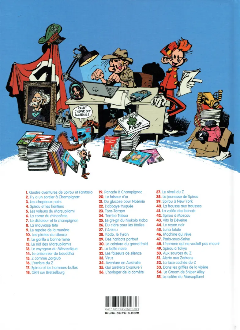 Verso de l'album Spirou et Fantasio Tome 42 pirou et Fantasio à Moscou
