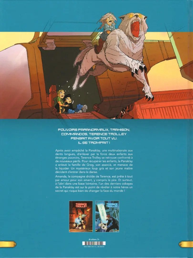 Verso de l'album Terence Trolley Tome 2 Le Dernier chaînon