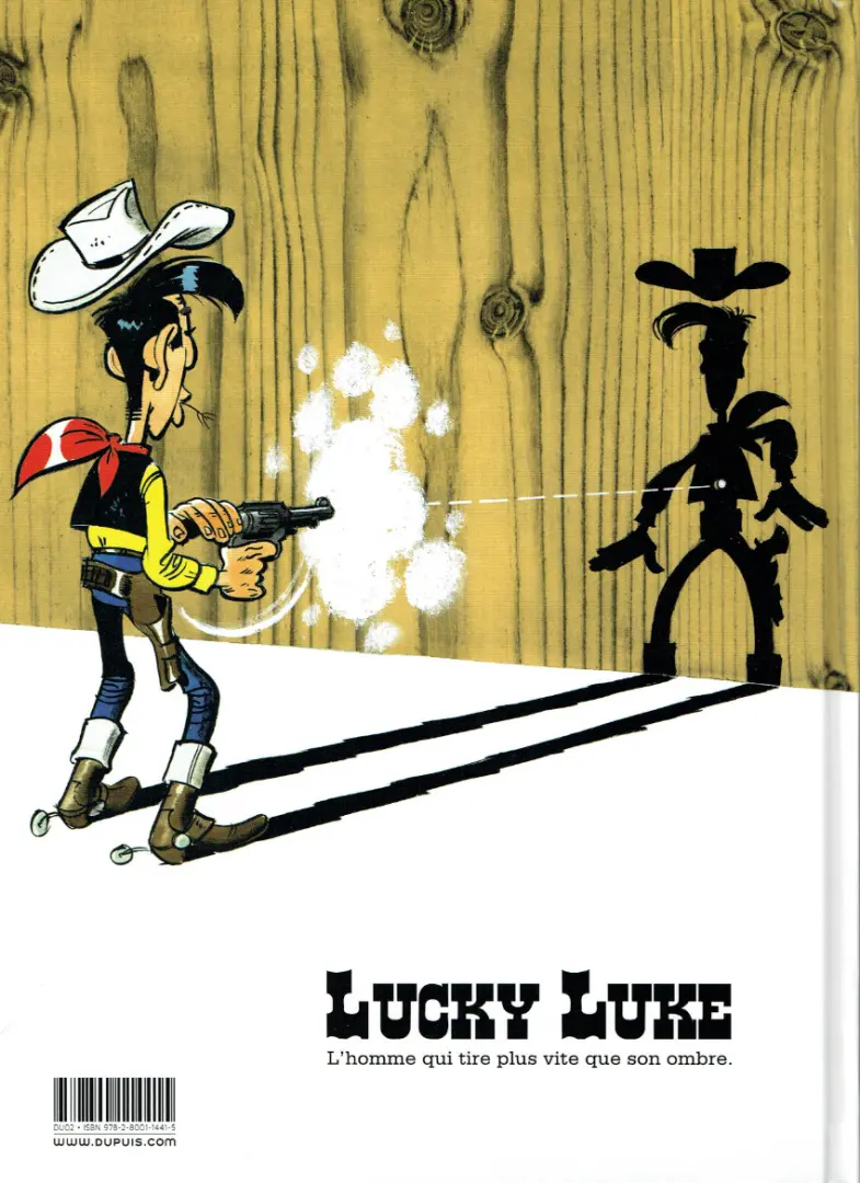 Verso de l'album Lucky Luke Tome 1 La Mine d'or de Dick Digger