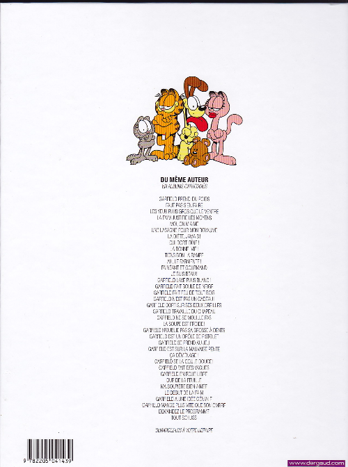 Verso de l'album Garfield Tome 15 Garfield fait boule de neige