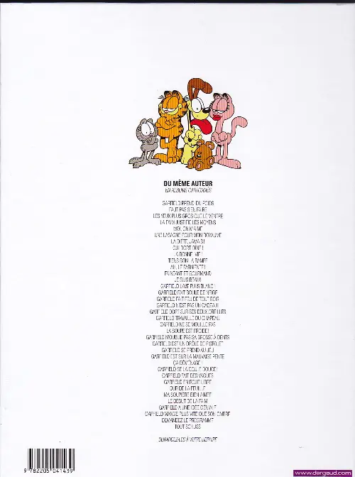 Verso de l'album Garfield Tome 15 Garfield fait boule de neige