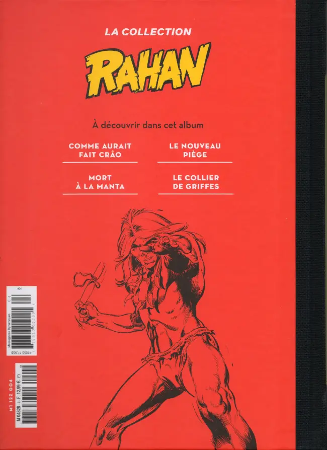 Verso de l'album Rahan La Collection (Hachette) Tome 4