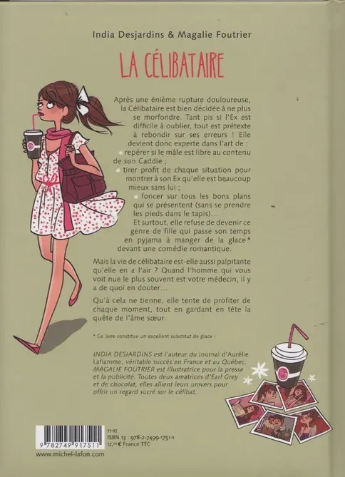 Verso de l'album La Célibataire Tome 1