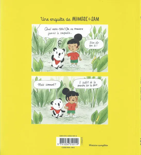 Verso de l'album Mimose & Sam Tome 1 Basilic en panique !