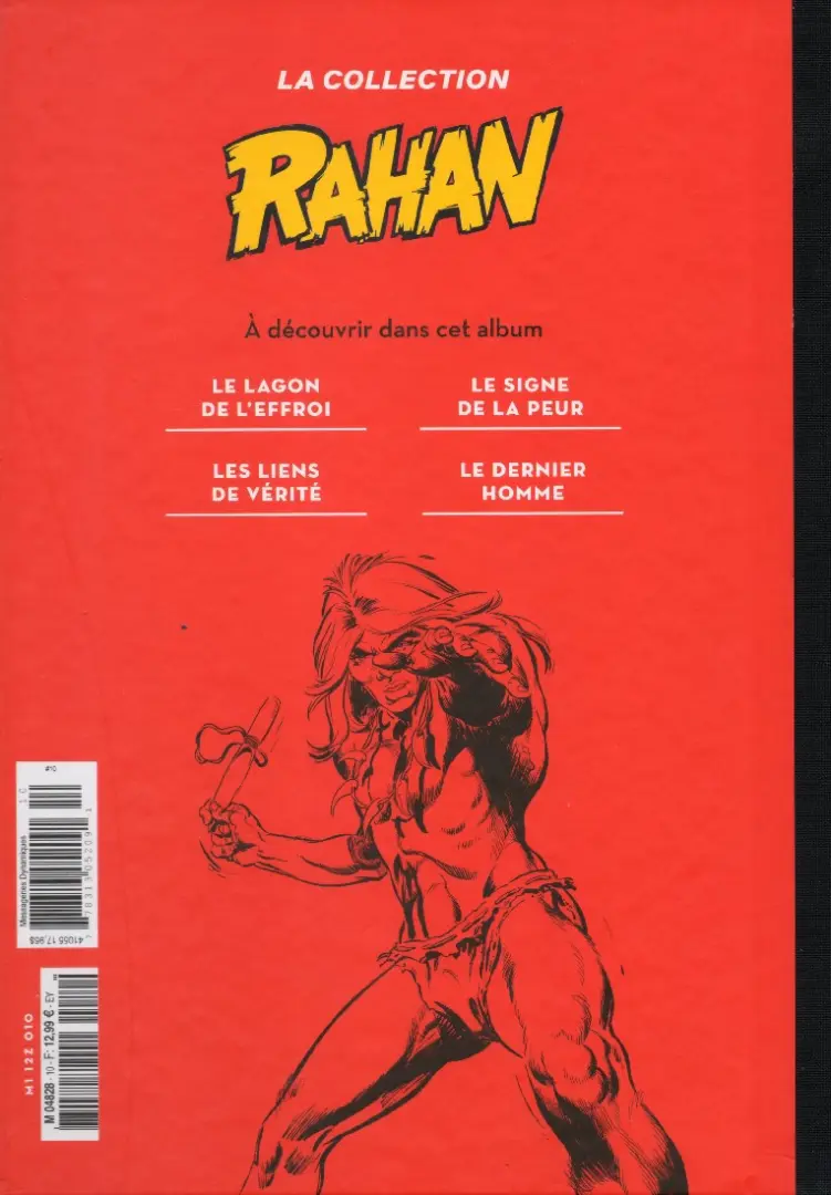 Verso de l'album Rahan La Collection (Hachette) Tome 10