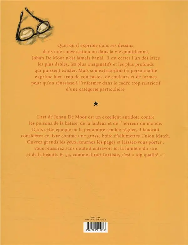 Verso de l'album Dessins d'humeur