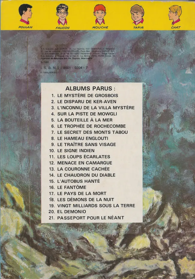 Verso de l'album La Patrouille des Castors Tome 14 Le chaudron du diable