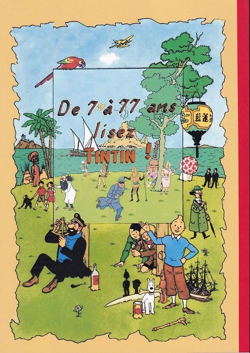 Verso de l'album Tintin Tintin dans le golfe