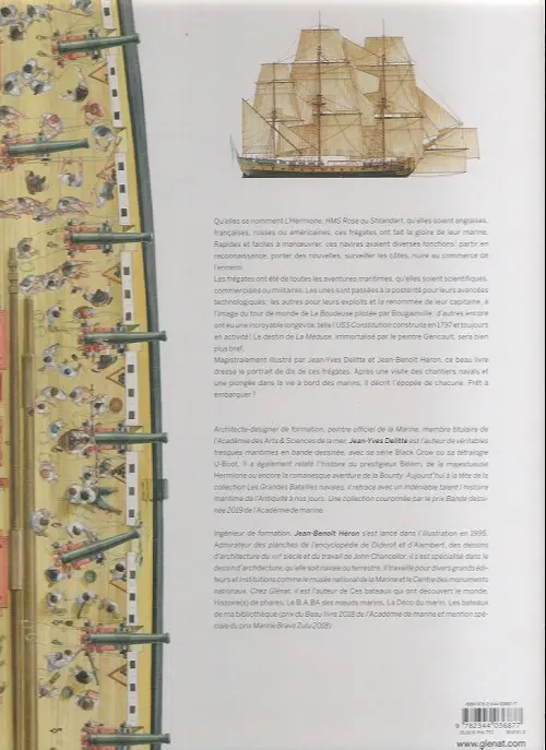 Verso de l'album À bord 1 À bord des frégates