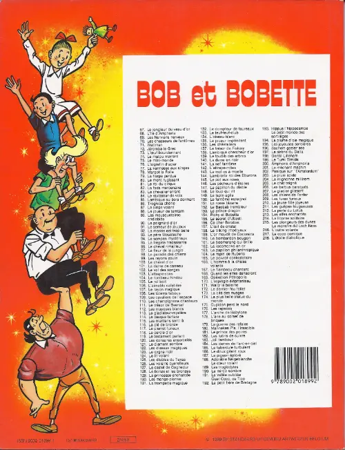 Verso de l'album Bob et Bobette Tome 207 Le glacier glissant