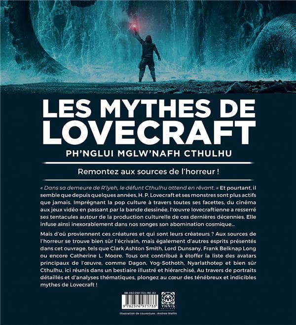 Verso de l'album Les mythes de Lovecraft Ph' Nglui Mglw' Nafh Cthulhu