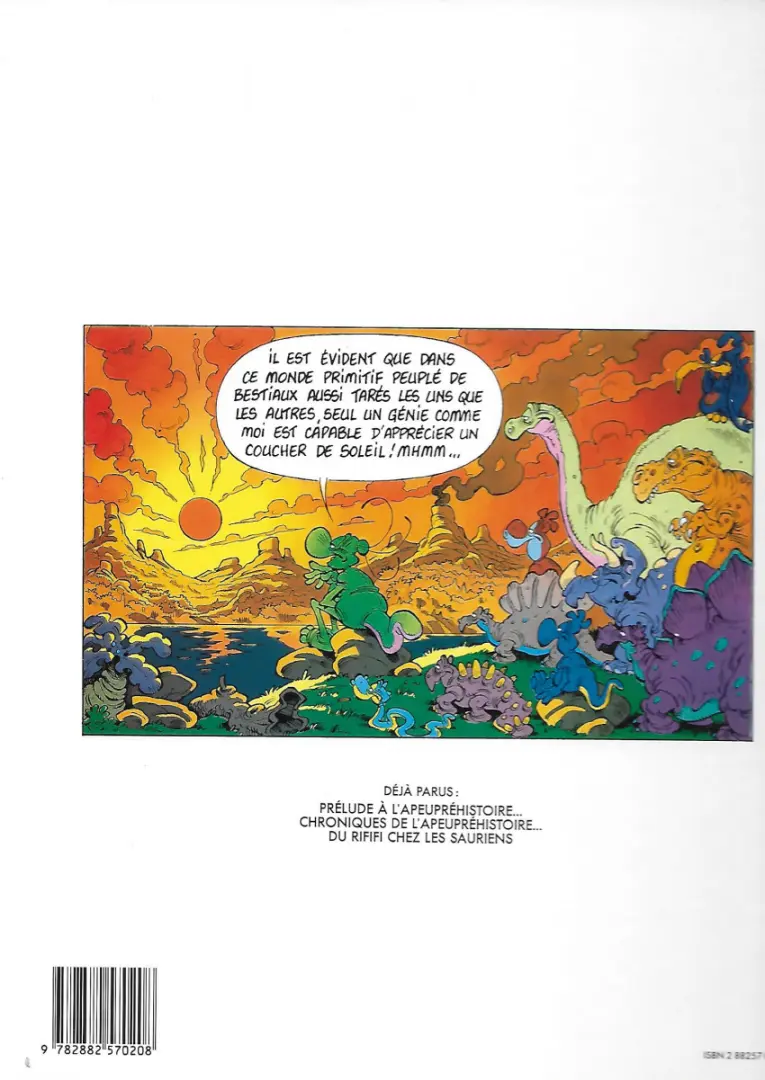 Verso de l'album Nabuchodinosaure Tome 3 Du rififi chez les sauriens