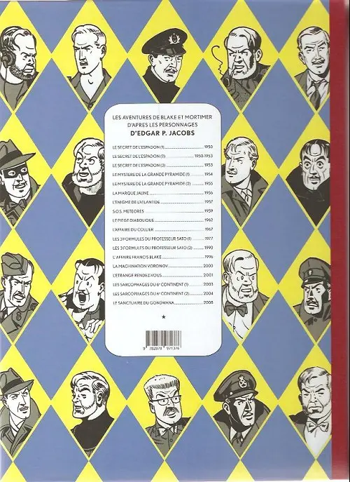 Verso de l'album Blake et Mortimer Tome 18 Le Sanctuaire du Gondwana