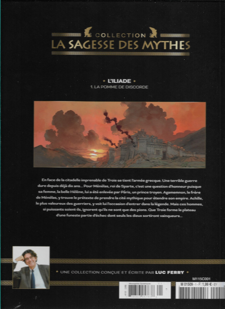 Verso de l'album La sagesse des Mythes - La collection 1 L'Iliade - 1 : La Pomme de discorde