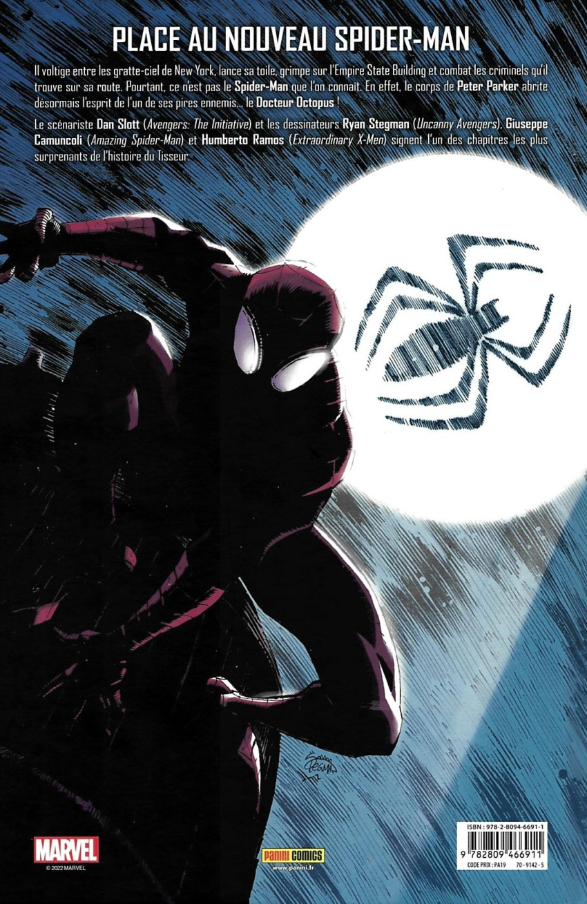 Verso de l'album The Superior Spider-Man Tome 1 Héros ou danger public ?