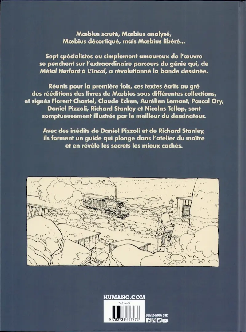 Verso de l'album Moebius Métamorphe