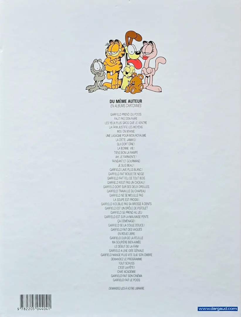 Verso de l'album Garfield Tome 21 La soupe est froide !
