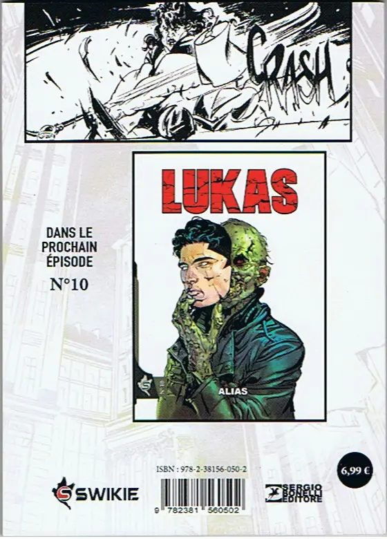 Verso de l'album Lukas / Lukas Reborn N° 9 Zombie