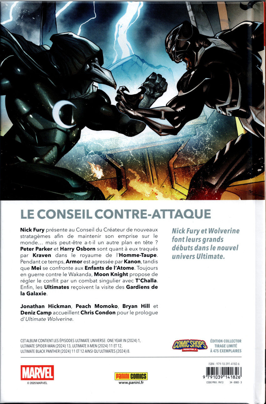 Verso de l'album Ultimate Universe 07