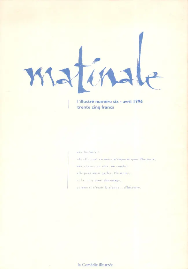 Verso de l'album Les Contes inachevés de David Watts Tome 4 Matinale