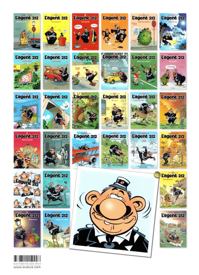 Verso de l'album L'Agent 212 Tome 29 L'agent tous risques