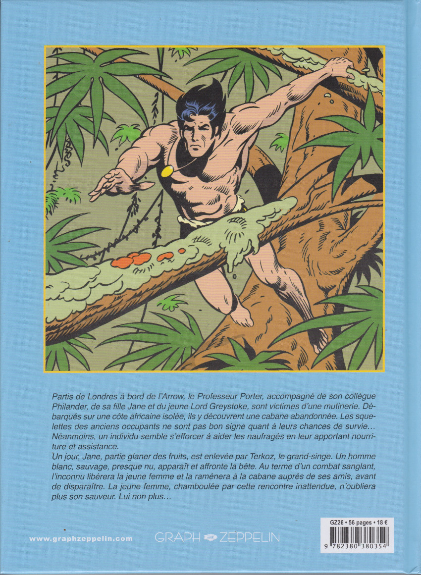Verso de l'album Tarzan et le journal de Jane