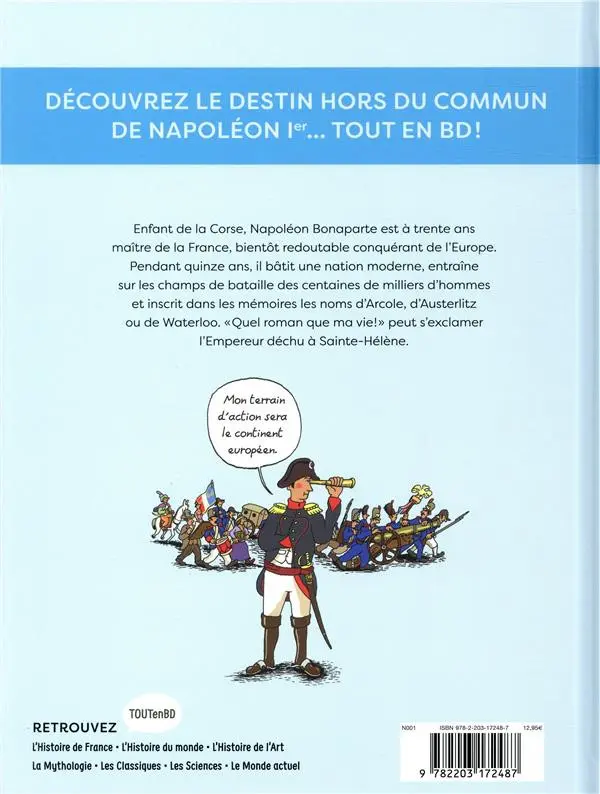 Verso de l'album L'Histoire de France en BD 6 Napoléon et l'empire
