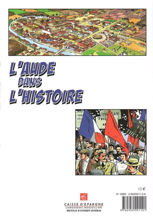 Verso de l'album Dans l'Histoire Tome 3 L'Aude dans l'Histoire