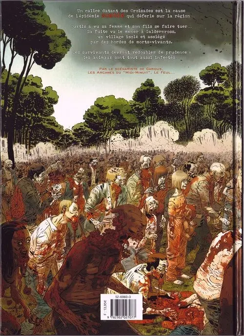 Verso de l'album Dead life Tome 2 Ténèbres